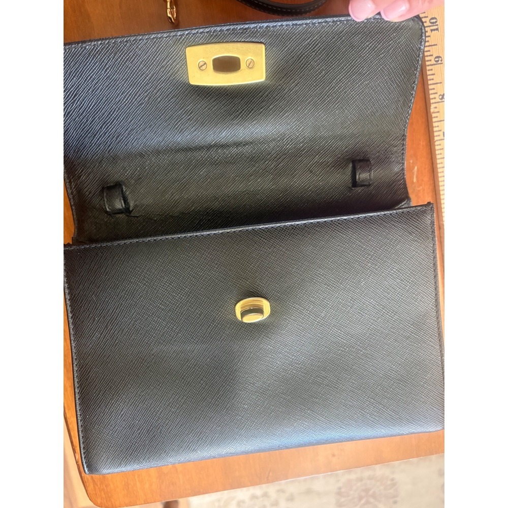 Vintage 1999 Coach Gramercy Satchel 7008 Black Leather Made in Italy - Picture 4 of 11